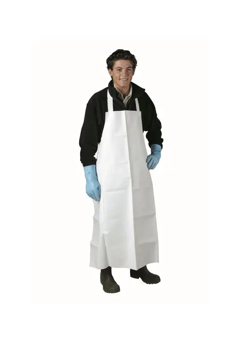 101023 - TABLIER BLANC PVC EPAISSEUR 330µ UNITE