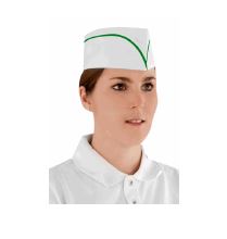 101036 - CALOT PAPIER LISERE VERT TAILLE STANDARD