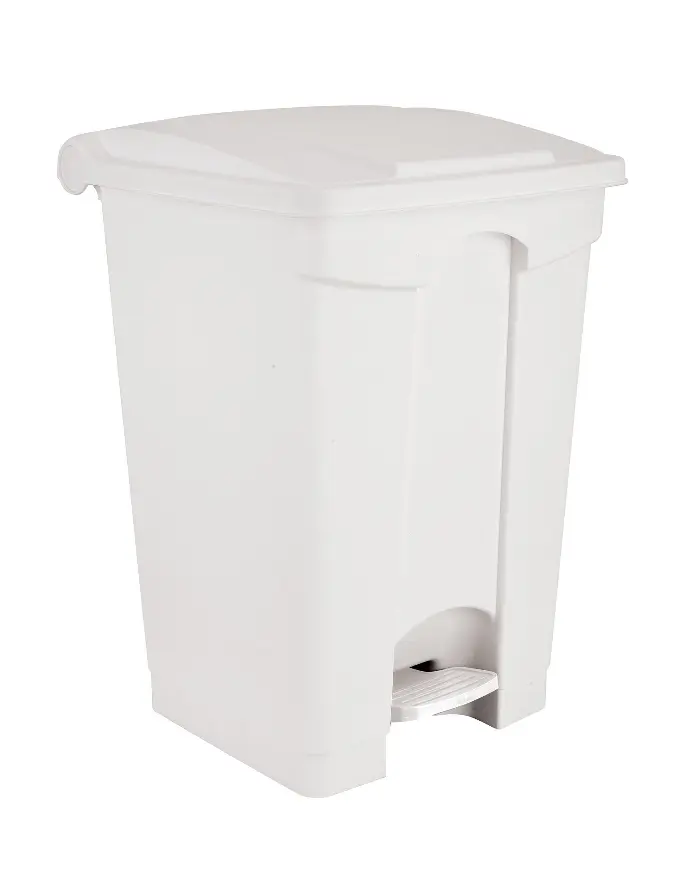 205015 - POUBELLE 45L A PEDALE BLANCHE
