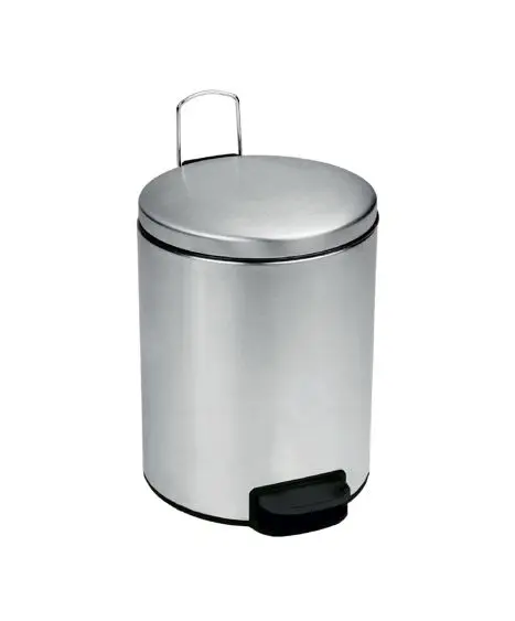 800044 - POUBELLE INOX BROSSE A PEDALE 5L