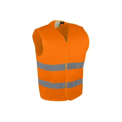 101000 - GILET HAUTE VISIBILITE ORANGE T.L