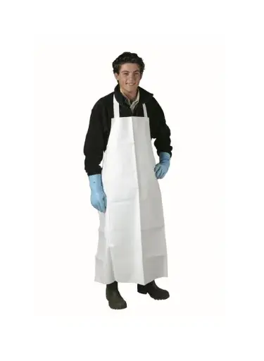 101023 - TABLIER BLANC PVC EPAISSEUR 330µ UNITE