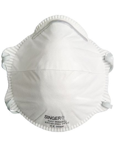 101142 - MASQUE BLANC PP FFP2/ COQUE SANS VALVE