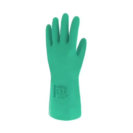 111039 - GANT NITRILE VERT FLOQUE T.8