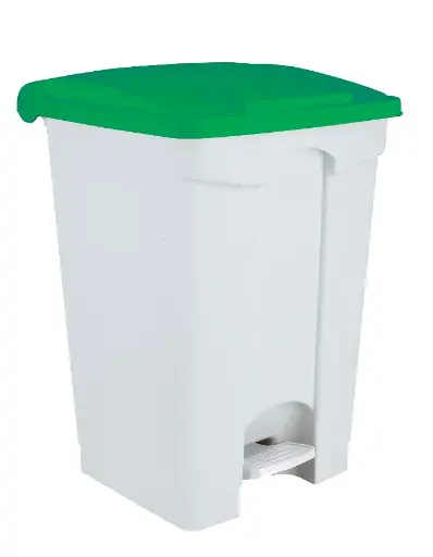 205017 - POUBELLE 45L A PEDALE COUVERCLE VERT
