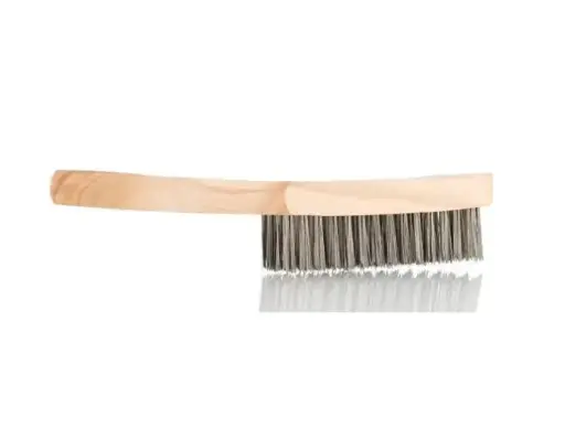 400207 - BROSSE METALLIQUE MANCHE FIL PLAT