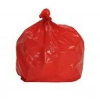 600021 - SAC POUBELLE 110L STD BD ROUGE PEBD