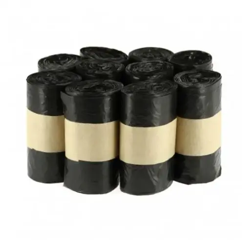 600029 - SAC POUBELLE 50L HD NOIR 14µ 350+165(x2)