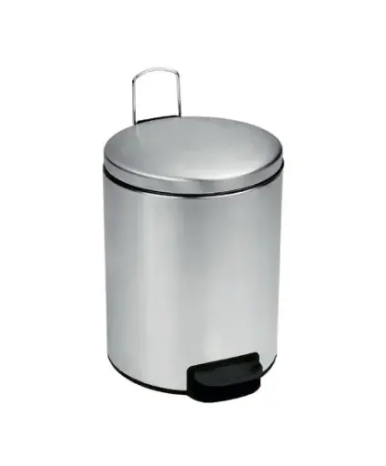 800044 - POUBELLE INOX BROSSE A PEDALE 5L