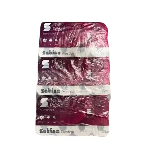 801008 - PAPIER HYGIENIQUE LUXE 250 F. 3PL. PURE OUATE BLANC